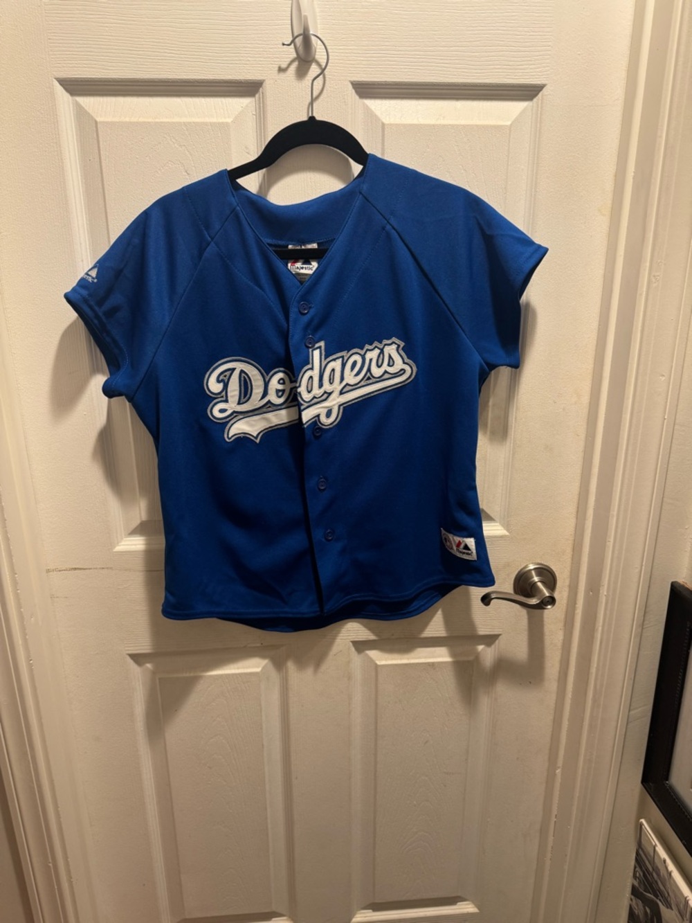 Los Angeles Dodgers Youth Blue Button-Front Jersey Top